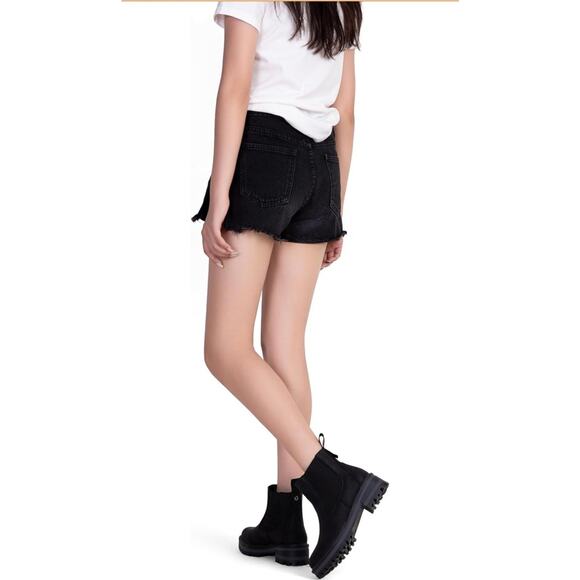 Vepose Women's Size 7.5 Chelsea Ankle Boots Black Lug Sole Short Pull On Booties - Picture 5 of 8